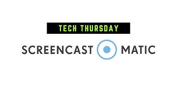 Screencast-O-Matic Overview - Video Editor and Screen Recorder - Tech Thursday
