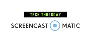 Screencast-O-Matic Overview - Video Editor and Screen Recorder - Tech Thursday
