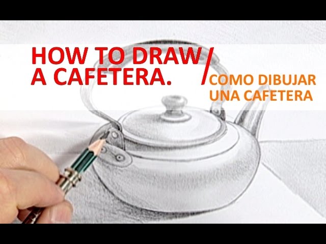 ✓ Como Dibujar una CAFETERA ( Greca de Colar Café ) José Grullón