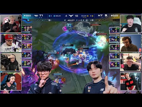 BARON vs ELDER! Streamers React to T1 vs KT Worlds Final Rematch | LCK Cup 2026