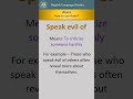 Idiom, Speak Evil Of | Meaning With Example #english #easyenglisheveryday #dailyuseidioms