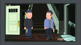 Family Guy home alone with competent robbers