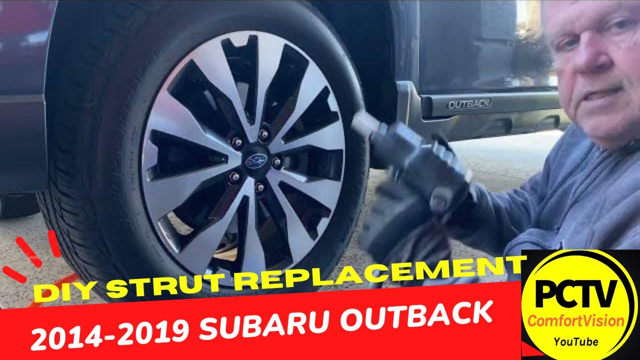 INSTALL 2016 Subaru Outback Front Struts & sway bar end links change