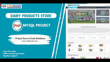 Online Dairy Product Store - PHP MySQL BootStrap Responsive Latest Project
