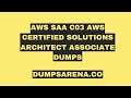 🎯 Prepare Smarter with AWS SAA C03 AWS Certified Solutions Architect Associate Dumps 🚀