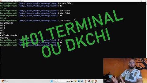 Lesson #01 Terminal. WSL / Linux commands / VIM . ( DARIJA )