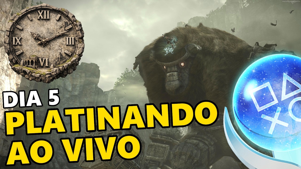 AO VIVO 🔴RUMO À PLATINA DE SHADOW OF THE COLOSSUS DIA 5 | Sofrendo no Time Attack
