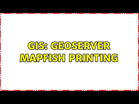 GIS: Geoserver Mapfish