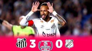 Neymar Jr Mastercl Santos Vs Aa Internacional 3 0 Paulista 2025 Extended Highlight