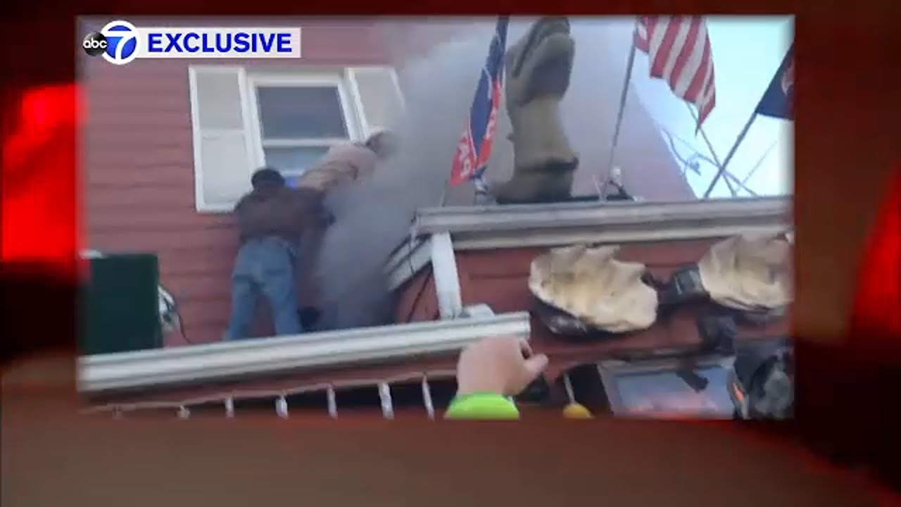 Heroes rescue tavern owner from fire in New Jersey