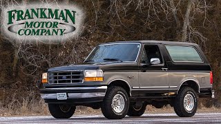 44K Mile 1-Owner 1993 Ford Bronco Xlt - Frankman Motor Company