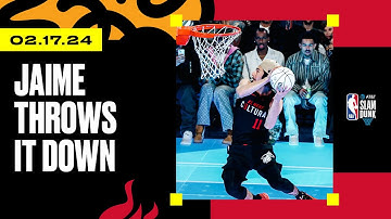 Jaime Jaquez Jr. Throws It Down At AT&T Slam Dunk Contest