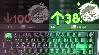 I Tried a New Keyboard and This Happened. (+36 ranks)