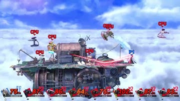 Smash Ultimate - 1v7 Challenge Sephiroth vs 7 Level 9 CPU R.O.B