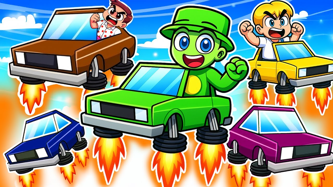 On a joué au SIMULATEUR de VOITURES VOLANTES sur Roblox !