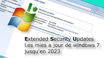 Comment conserver les mises à jour de Windows 7 ?