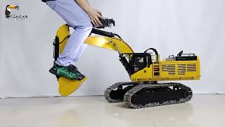 TOUCAN 385CF 1/8 Metal RC Hydraulic Crawler Excavator | Brushless RTR Demo #rc #machine #excavator