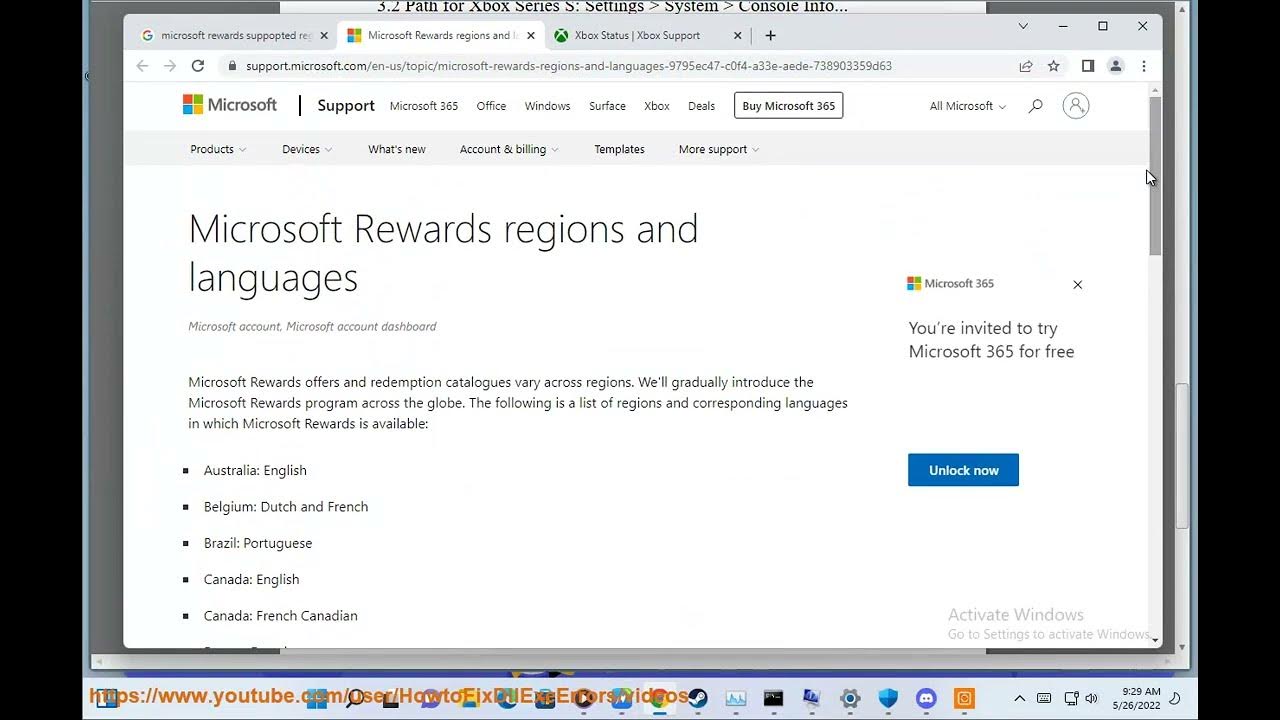 Fix microsoft rewards not working on windows xbox 5 26 2023 re updated