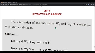 Spaces | linear algebra and partial differential equations anna university | CHROME TECH