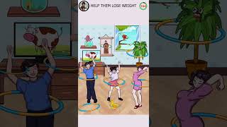 Can You Help Them Lose Weight 🤔 | Tricky Twist Level 27 #TrickyTwist #PuzzleSolving