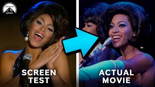 Beyoncé Behind The Scenes of Dreamgirls: Screen Test vs. Movie Scene