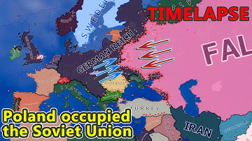What if Poland occupied the Soviet Union-HOI4 Timelapse