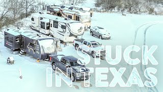 No water and no power for days! Stuck in our RV in Texas during Winter Storm Uri