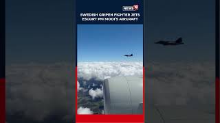 Swedish Gripen Jets Escort PM Modi’s Aircraft Into Swedish Airspace | Breaking News | N18S