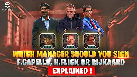 Which Manager Should You Sign in eFootball 2026 Mobile – Capello, Hansi Flick or Rijkaard?