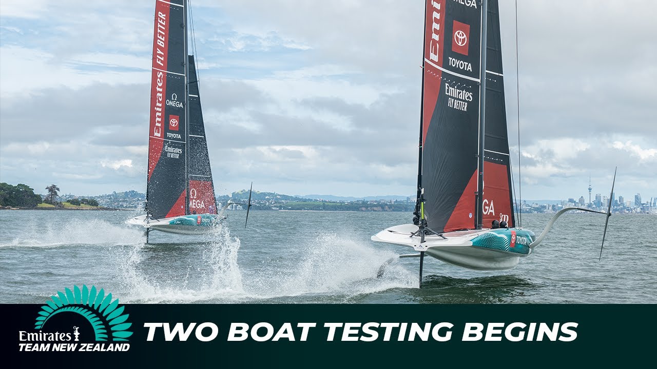 Emirates Team New Zealand Begin Two Boat Testing 