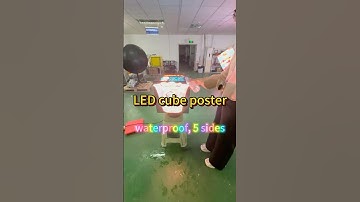✨ Introducing the ultimate in outdoor display technology - the LED Cube Poster! 🚀 #hturgb #ledcube