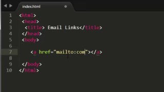 HTML Tutorials - 11 - Email Links