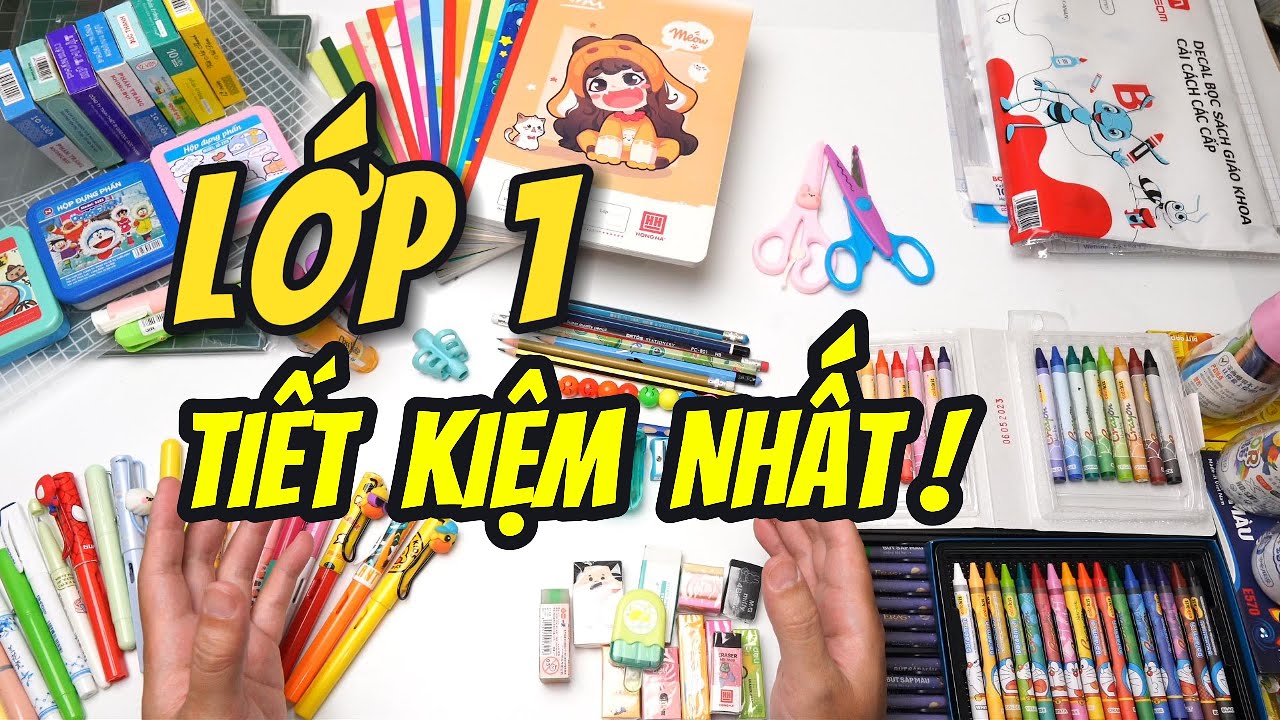 Tất tần tật đồ dùng học tập cho bé vào lớp 1, tiền tiểu học cần mua những gì? - youtube