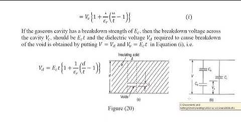 Breakdown due to internal discharges