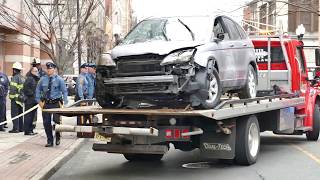 Car crashes through DMV window