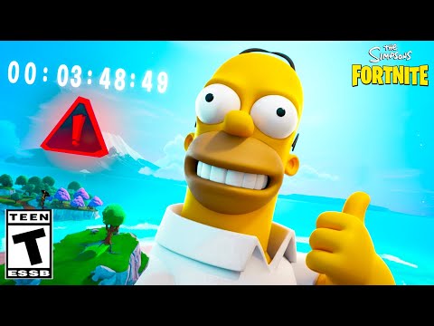 🔴COMEÇOU! EVENTO AO VIVO dos SIMPSONS AGORA no Fortnite! 🔴