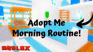  My MORNING routine!! | roblox adopt me | It’s Squeetle 