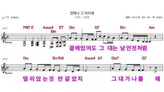 신청곡  (MR)  남자키  1895  언제나그자리에  - 신효범