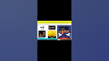 Eid Mubarak Wishing Website On Blogger Script Class- 1 #blogger #website #educational #shortvideo