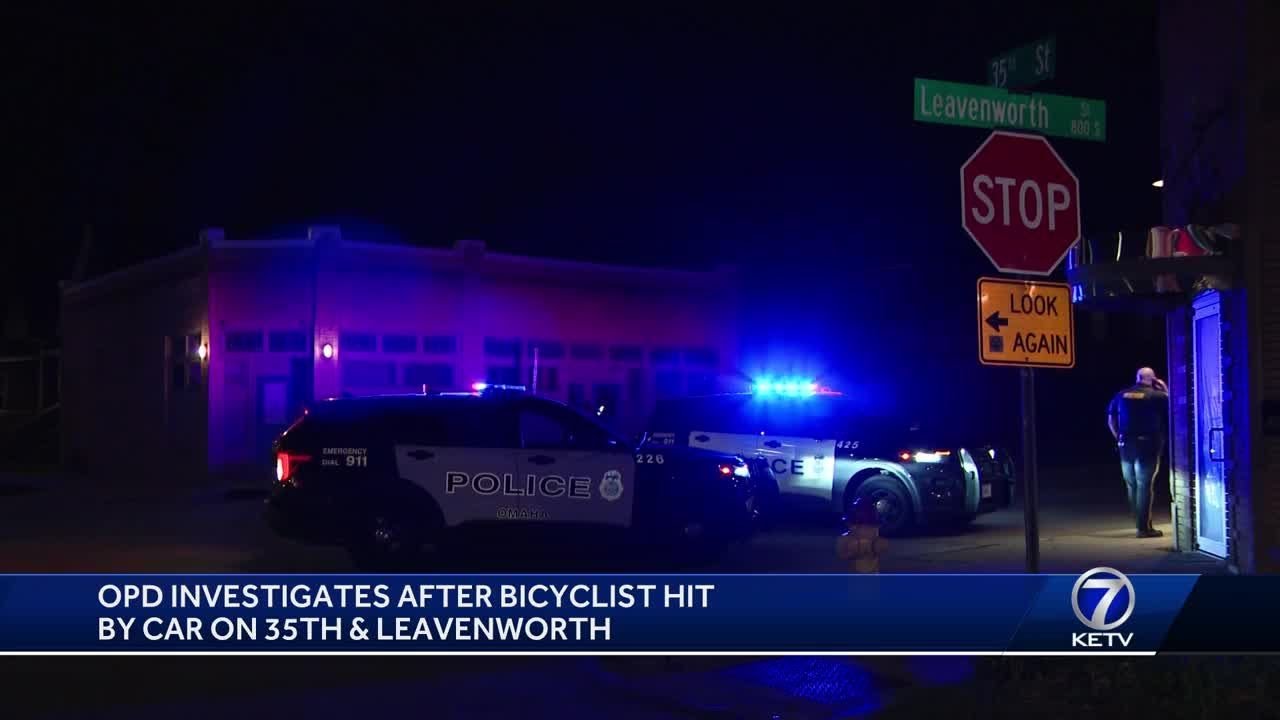 OPD investigates after bicyclist hit by car on 35th & Leavenworth - YouTube