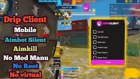 DRIP CLIENT MOD MENU FREE | FREE FIRE MAX MOBILE PANEL | HG Cheat FREE | NO BAN NO BLACKLIST | 