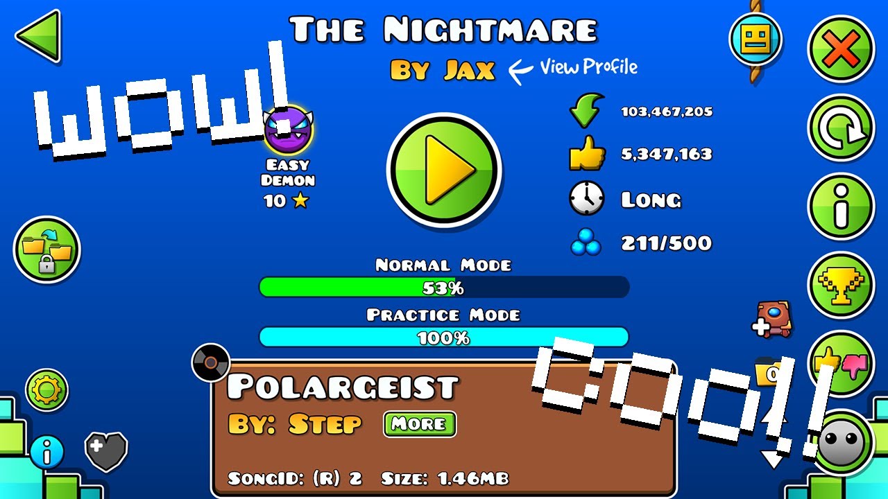Grinding My First Demon In Geometry Dash after some Hive - YouTube