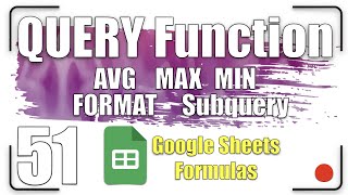 Celebrity AVG - MAX - MIN - FORMAT - Subquery | QUERY Function 51 Profile