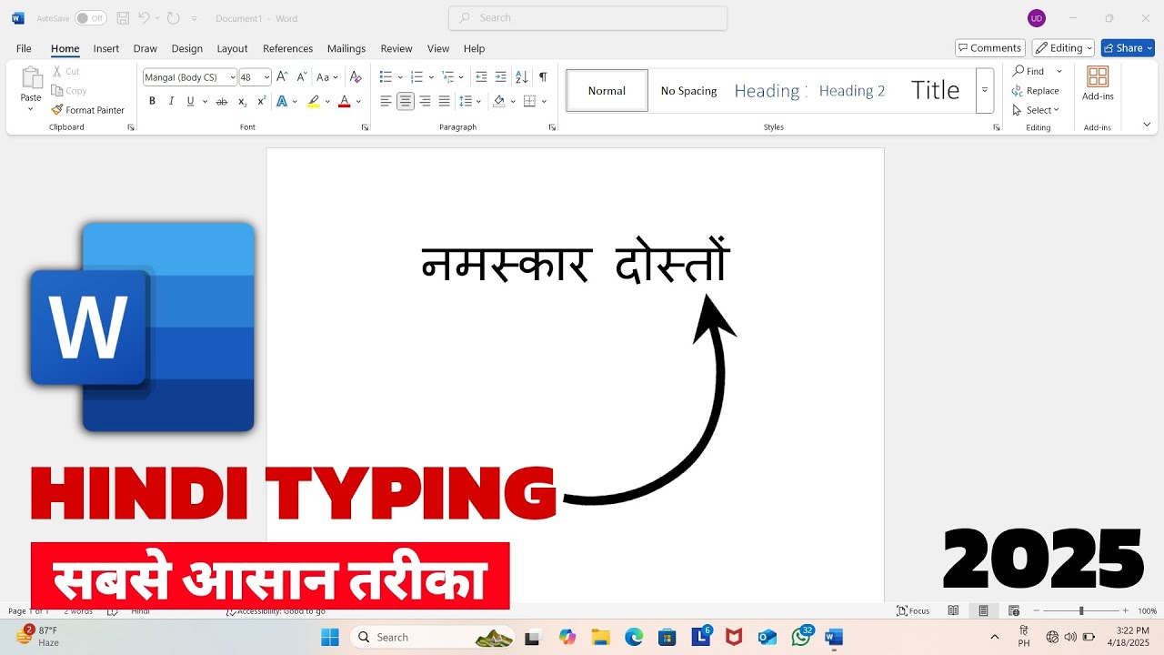 Computer Me Hindi Typing Kaise Kare 2025 | How To Type Hindi In ...