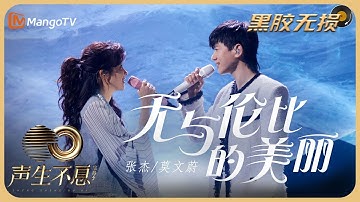 【纯享·黑胶无损】莫文蔚＆张杰《无与伦比的美丽》二人磁性的声线交织 道出多年老友间的笃定｜声生不息宝岛季 EP10 Infinity and Beyond 2023 | MangoTV