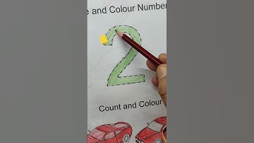 Trace the number 2 | trending | 3-4 age | Preschool | viral | Learning #Shorts