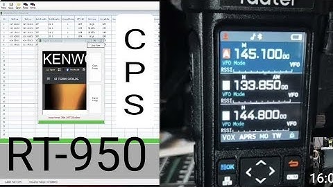 RADTEL RT950 - CPS PROGRAMING