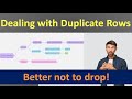 Treating duplicate rows