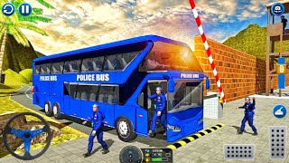 Offroad Bus Transport Duty Game - Police Bus Driving Simulator -  Android Gameplay screenshot 2