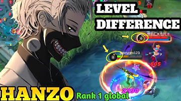 DIFFERENCE👆 BETWEEN HIS LEVEL AND MINE😱 | ITEM COUNTER HANZO 2023 | HANZO BEST BUILD 2023 ONE HIT